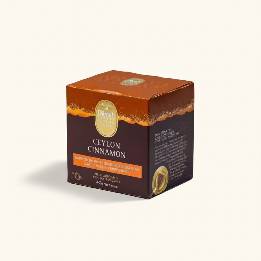 Ceylon Cinnamon Infusion with Ginger, Cardamom & Peppermint – 20 Luxury Bags