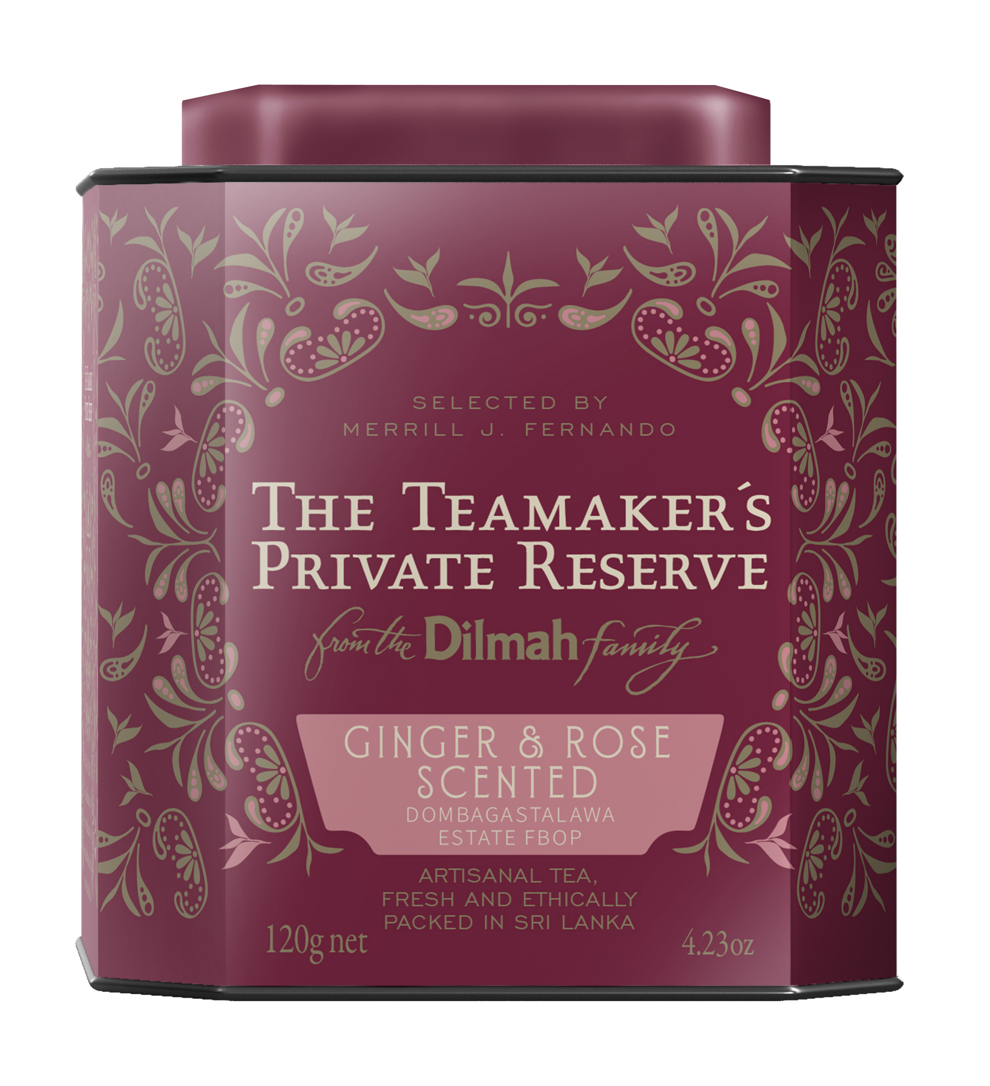 TPR Ginger & Rose Scented Dombagastalawa Estate Ceylon Loose Leaf Black Tea