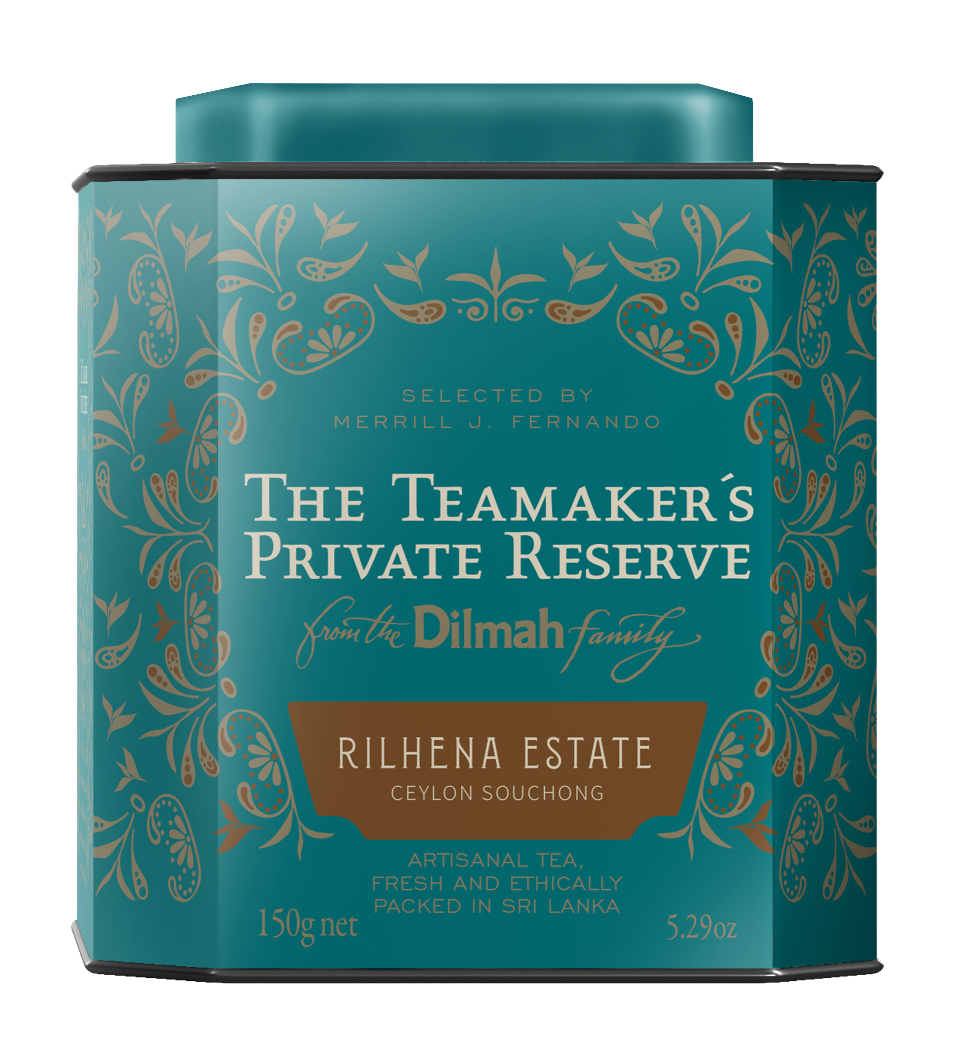 TPR Rilhena Estate Ceylon Souchong Black Tea Caddy-150g Loose Leaf