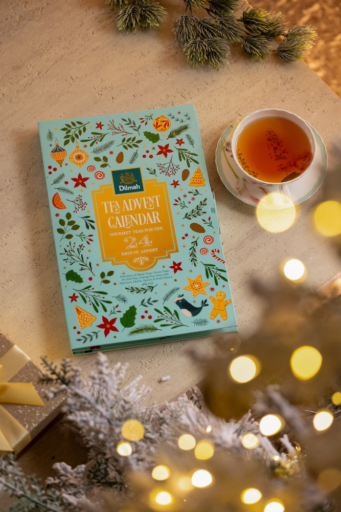 Christmas Tea Advent Calendar Gourmet Teas-24 Individually Wrapped Tea Bags