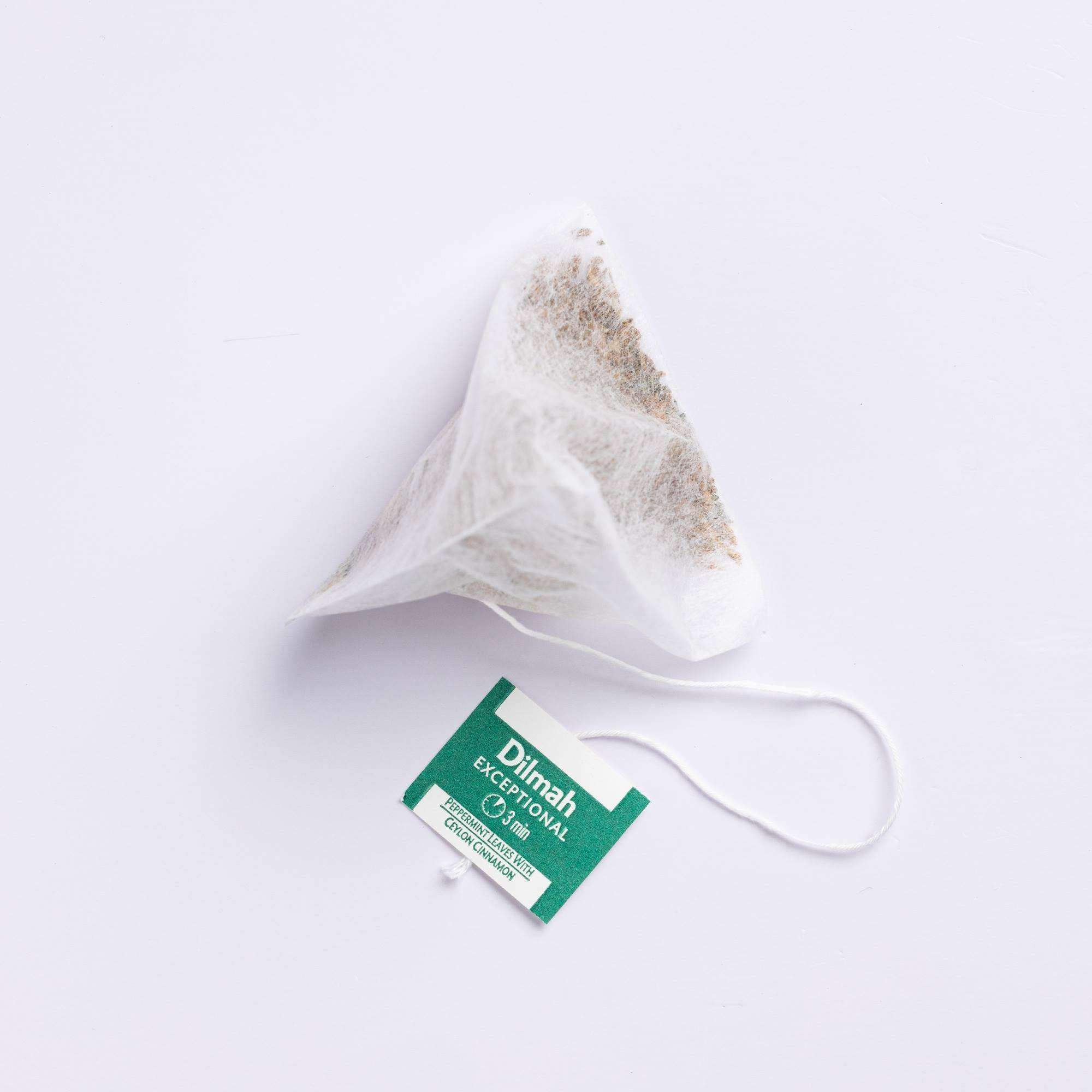 Exceptional Peppermint Leaves with Ceylon Cinnamon Natural Infusion-20 Luxury Leaf Tea Bags