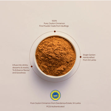 Pure Ceylon Cinnamon Fine Powder 100g – Cooking & Baking Spice