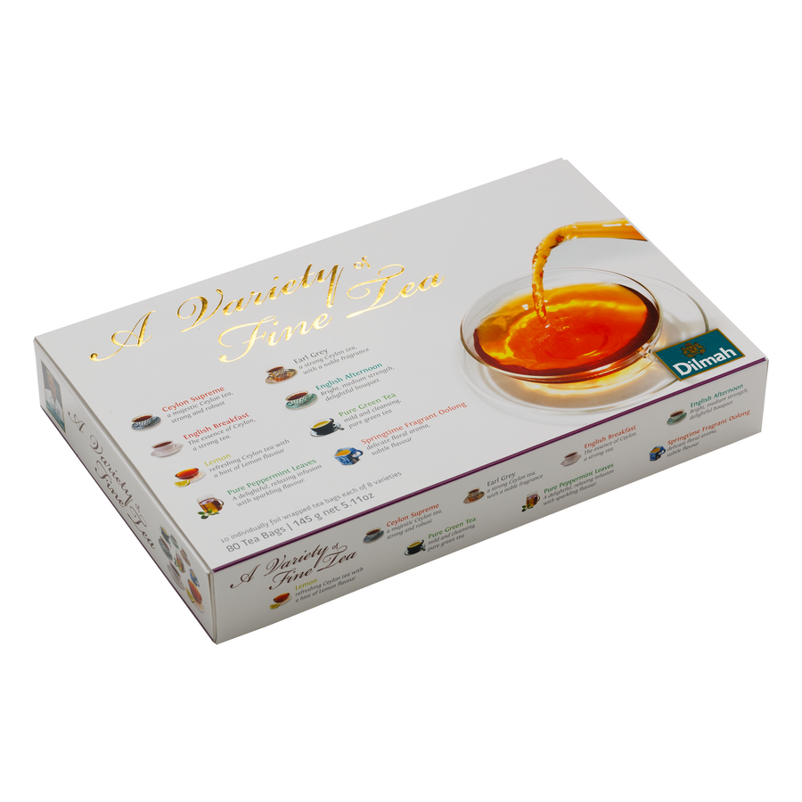 Dilmah Ceylon Black Tea Gift Pack – 80 Wrapped Tea Bags