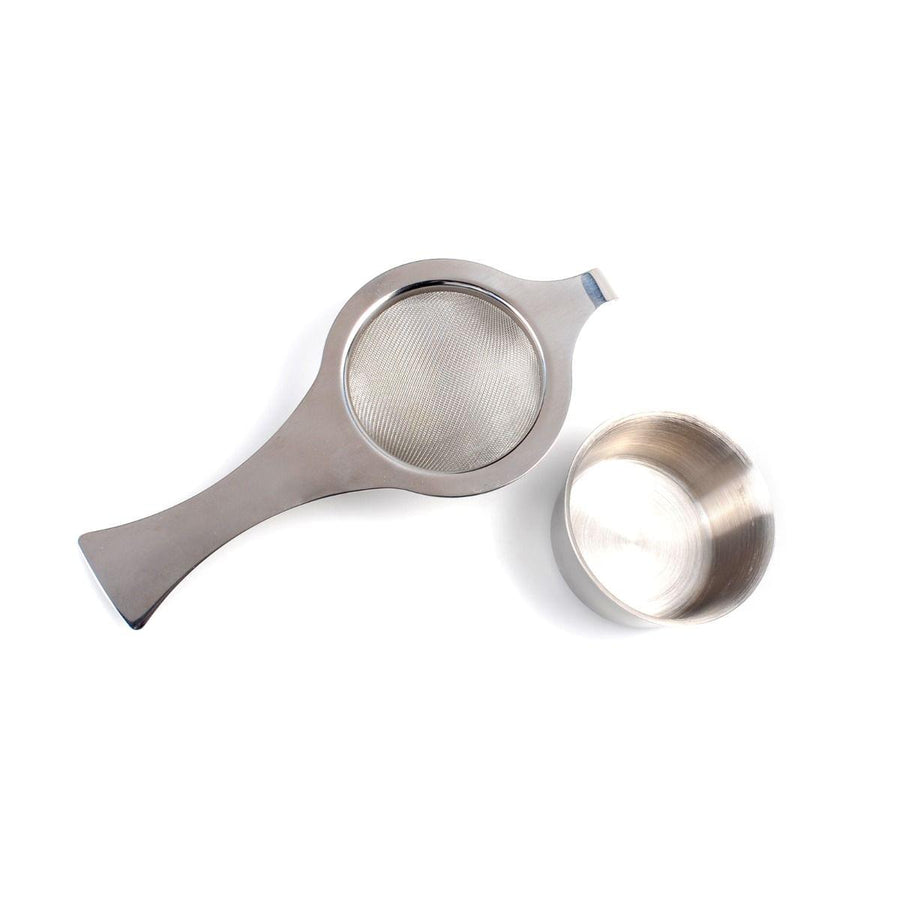 Stainless Steel Loose Leaf Tea Strainer with Drip Holder