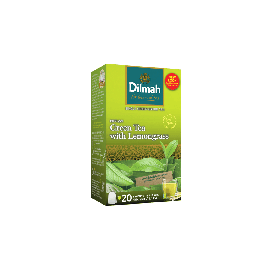 Pure Ceylon Green Tea with Lemongrass – 20 String & Tag Tea Bags