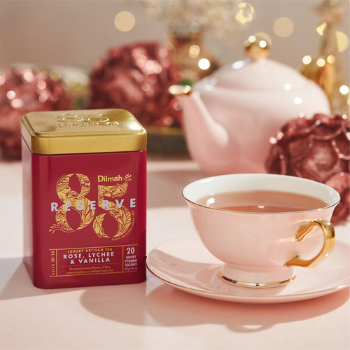 85 Reserve Rose, Lychee & Vanilla Ceylon Black Tea – 20 Luxury Bags