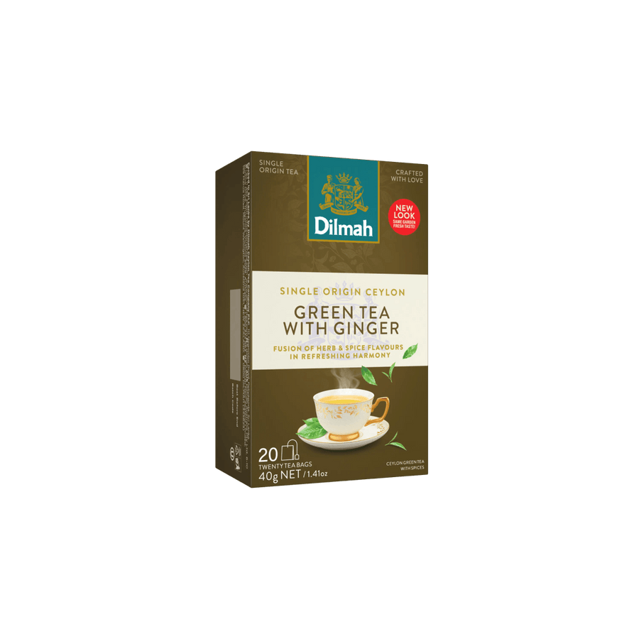 Ceylon Green Tea with Ginger-20 Tea Bags with Tag