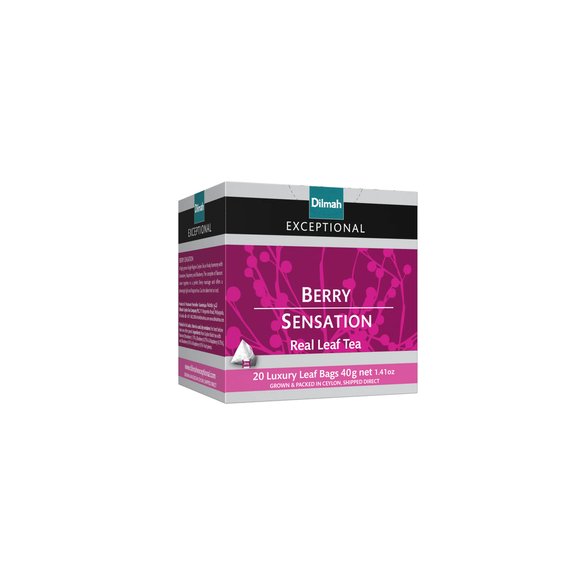 Dilmah Exceptional Berry Sensation Ceylon Tea – 20 Luxury Bags