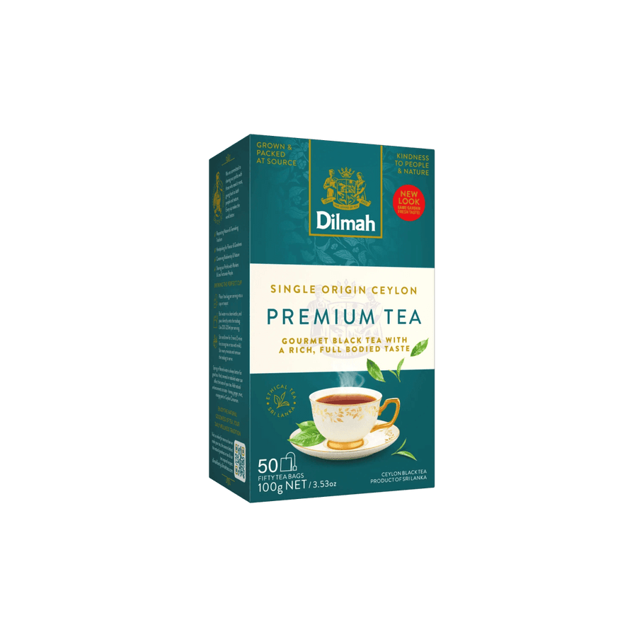 Premium Ceylon Black Tea-50 Tea Bags with Tag