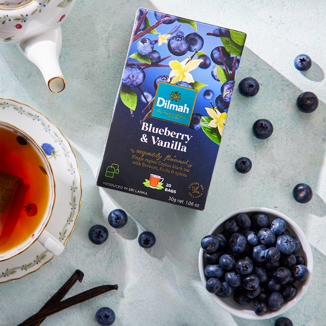 EFT Blueberry & Vanilla Ceylon Black Tea-20 Individually Wrapped Tea Bags