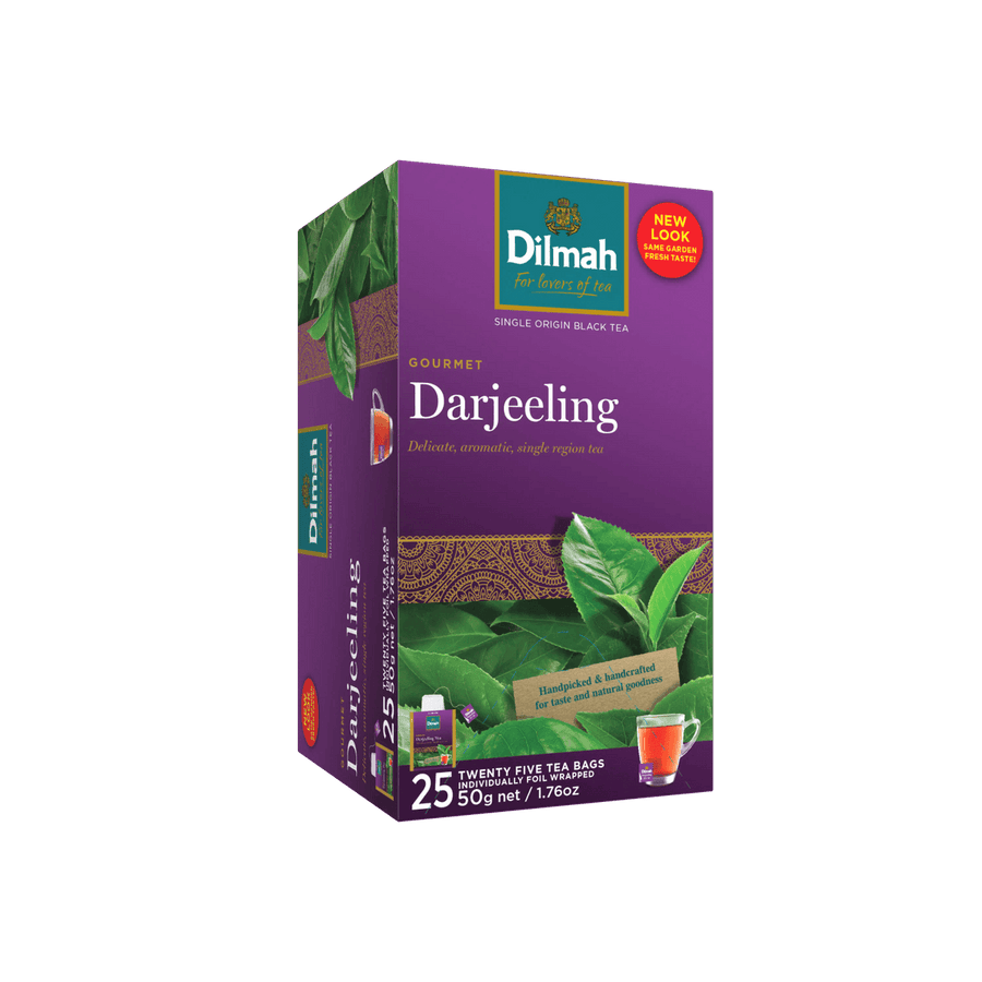 Dilmah Gourmet Darjeeling Black Tea – 25 Individually Wrapped Tea Bags