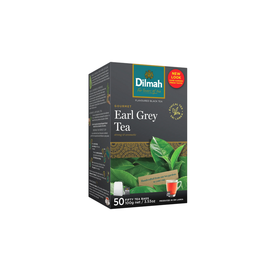 Gourmet Earl Grey Ceylon Black Tea-50 Tea Bags with Tag