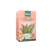 Red Rooibos Caramel, Ginger & Coconut Infusion-20 Tea Bags with Tag