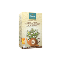 Red Rooibos Chocolate, Turmeric, Ginger & Almond Infusion-20 Tea Bags with Tag