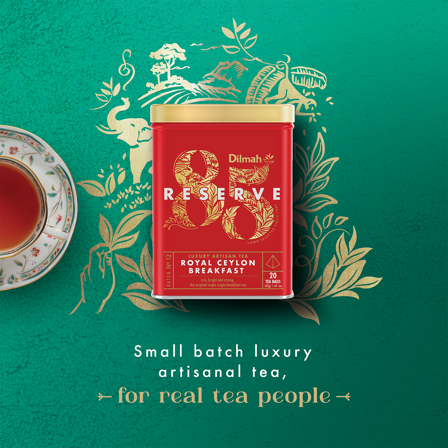 85 Reserve Royal Ceylon Breakfast Black Tea – 20 Luxury Bags