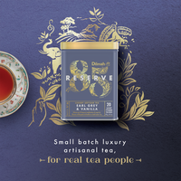 Dilmah 85 Reserve Earl Grey & Vanilla Ceylon Black Tea – 20 Luxury Leaf Bags