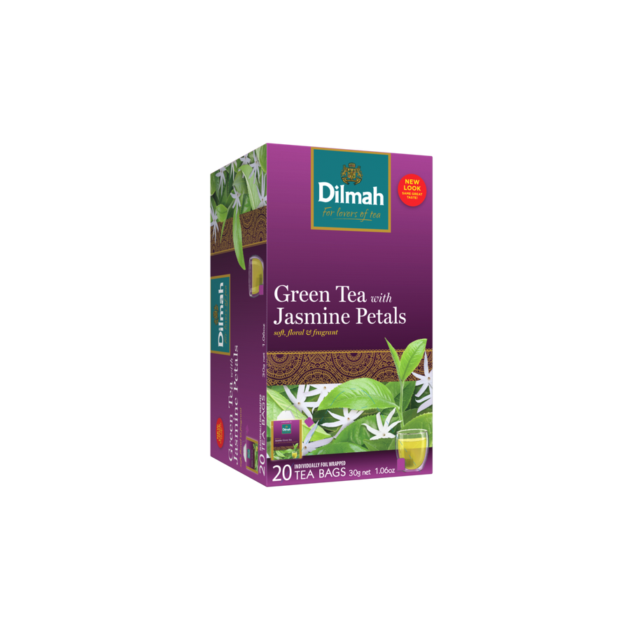 Green Tea with Natural Jasmine-20 Individually Wrapped Tea Bags