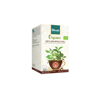 Dilmah Organic Ceylon Spice Chai Black Tea – 20 Individually Wrapped Bags