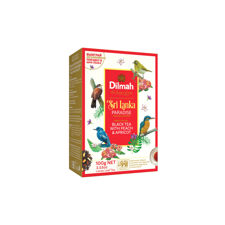 Dilmah Paradise Peach & Apricot Ceylon Black Tea - Loose Leaf 100g
