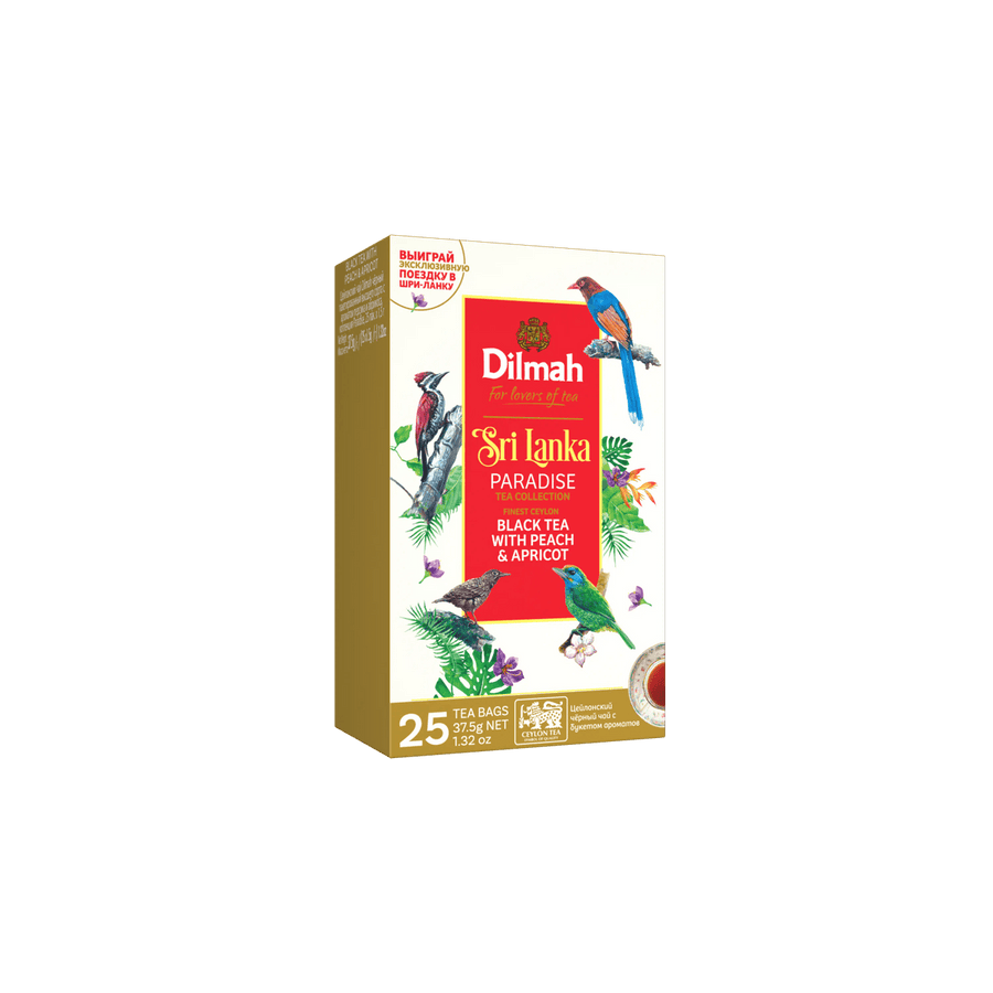 Dilmah Paradise Peach & Apricot Ceylon Tea - 25 Tea Bags