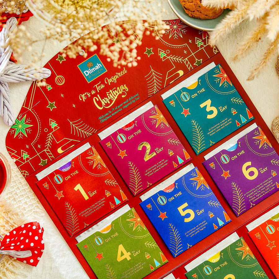 Dilmah Christmas Tea Advent Calendar – 24 Individually Wrapped Gourmet Tea Bags