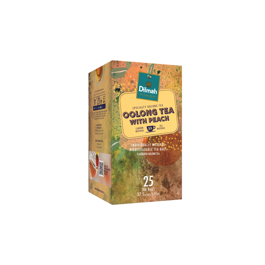 YUM Ceylon Oolong Tea with Peach - Individually Wrapped Tea Bags