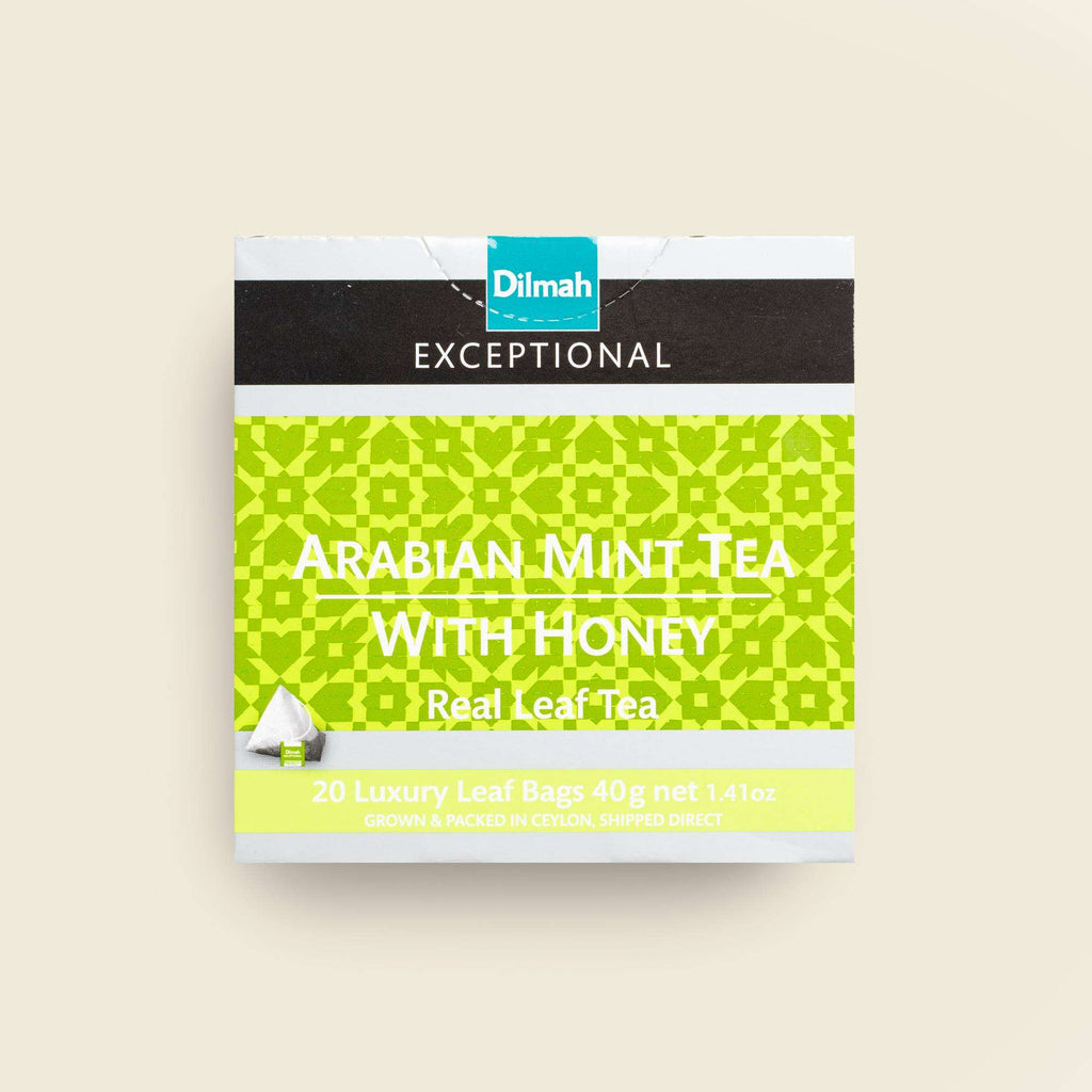Exceptional Arabian Mint with Honey Ceylon Black Tea-20 Luxury Leaf Tea Bags