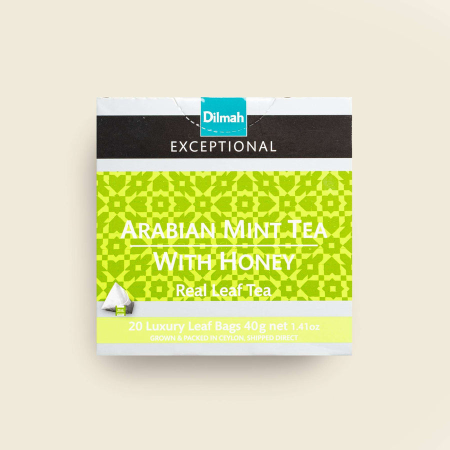 Exceptional Arabian Mint with Honey Ceylon Black Tea-20 Luxury Leaf Tea Bags