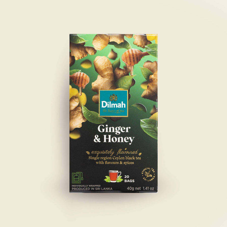 EFT Ginger & Honey Ceylon Black Tea-20 Individually Wrapped Tea Bags