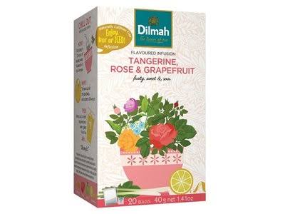 Tangerine, Rose & Grapefruit Infusion-20 Tea Bags with Tag
