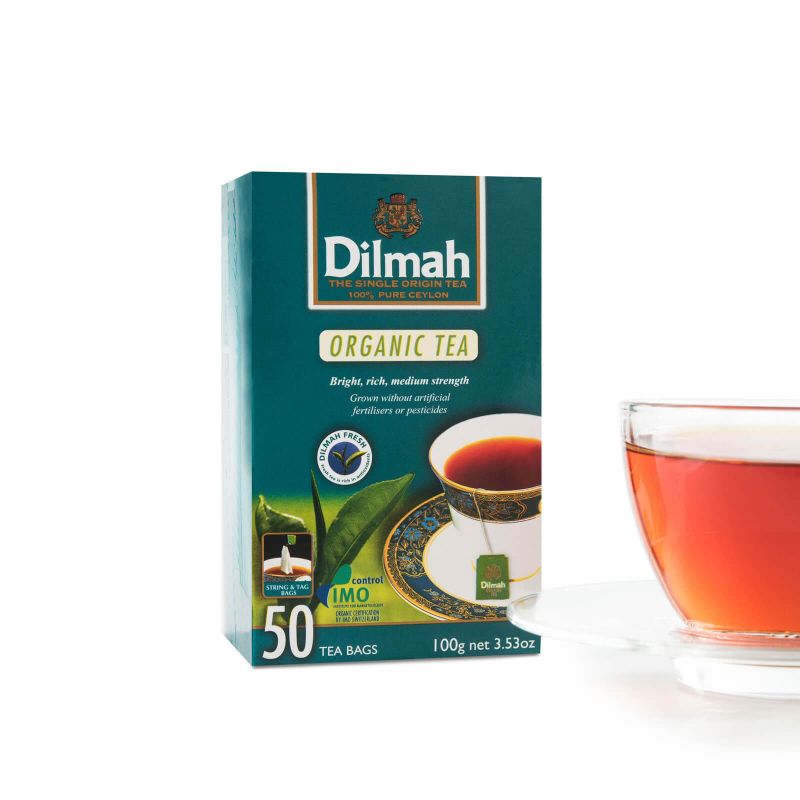 Dilmah Certified Organic Single Origin Ceylon Black Tea – 50 Bags
