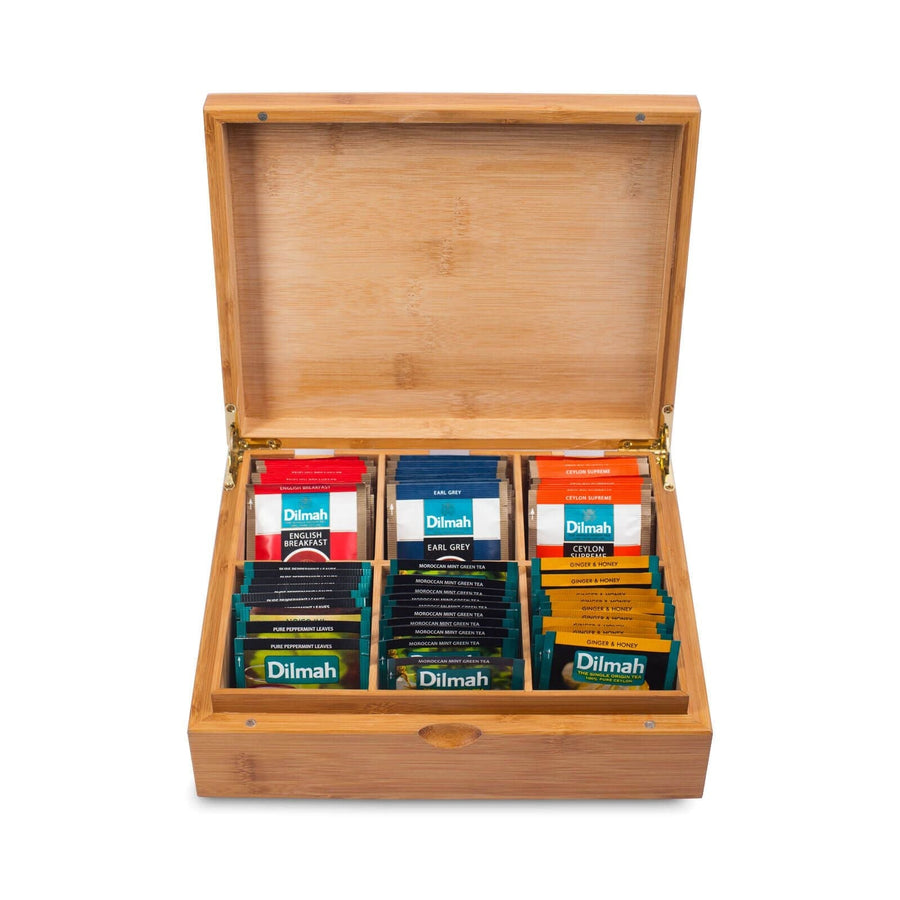 Dilmah Luxury Bamboo Tea Gift Presenter – 6 Slot Tray