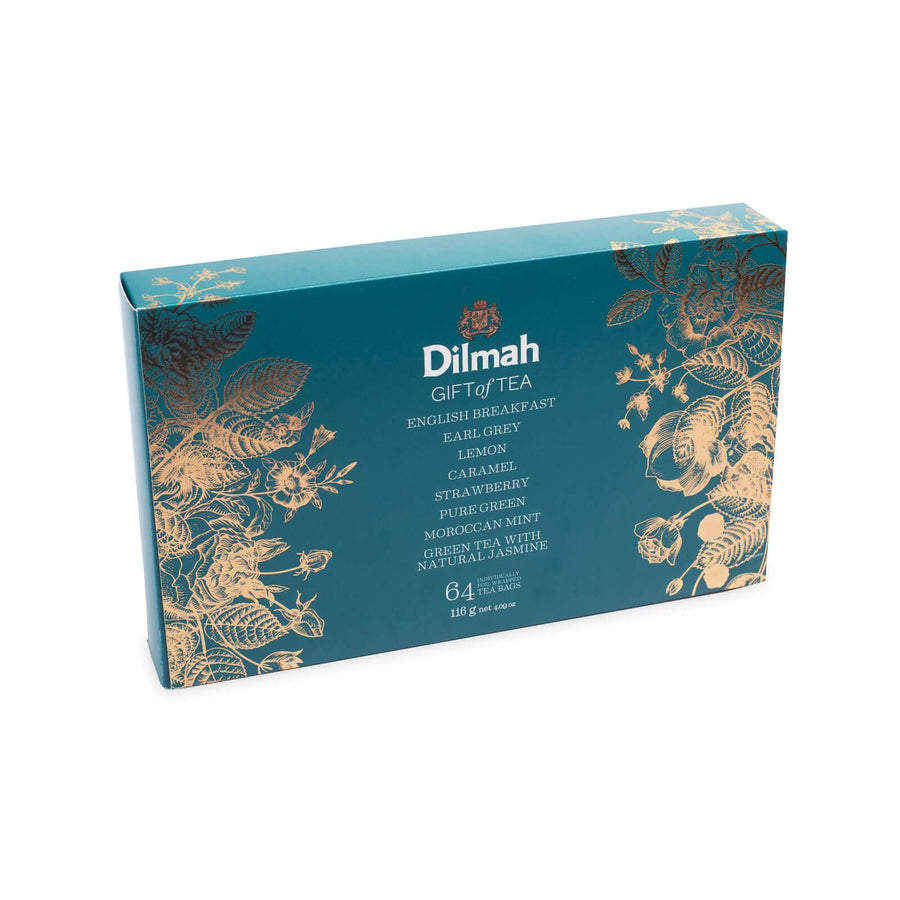 Dilmah Gift of Tea Variety Pack – 64 Individually Wrapped Luxury Leaf Tea Bags