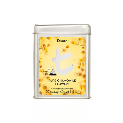 t-Series Pure Chamomile Flowers Infusion Tin Caddy-20 Luxury Leaf Tea Bags