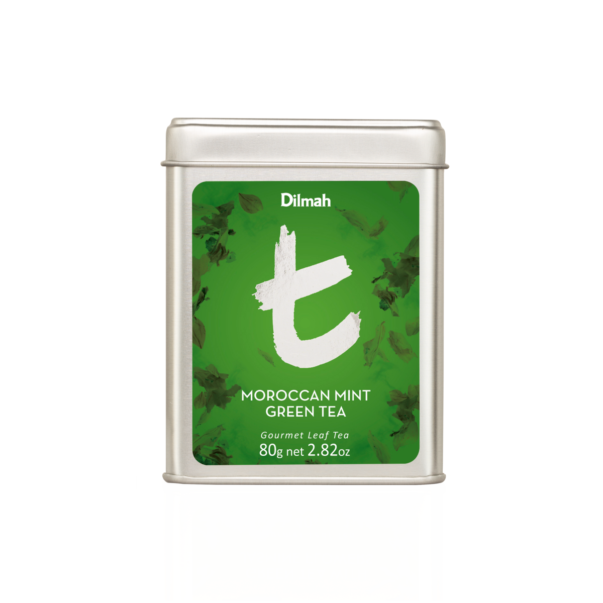 t-Series Moroccan Mint Green Tea Tin Caddy-80g Loose Leaf