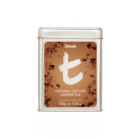 t-Series Natural Ceylon Ginger Ceylon Black Tea Tin Caddy-100g Loose Leaf