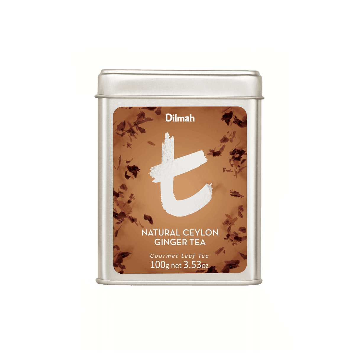 t-Series Natural Ceylon Ginger Ceylon Black Tea Tin Caddy-100g Loose Leaf