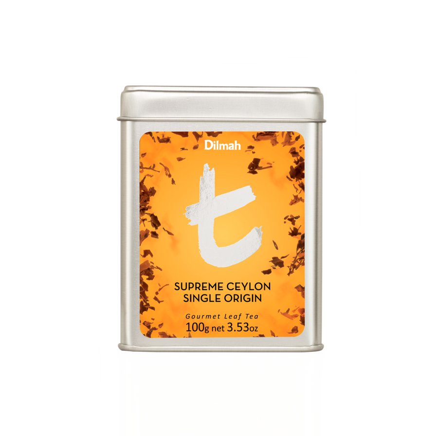 t-Series Supreme Ceylon Single Origin Black Tea Tin Caddy-100g Loose Leaf