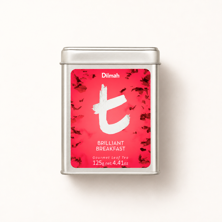 t-Series Brilliant Breakfast Ceylon Black Tea Tin Caddy-125g Loose Leaf