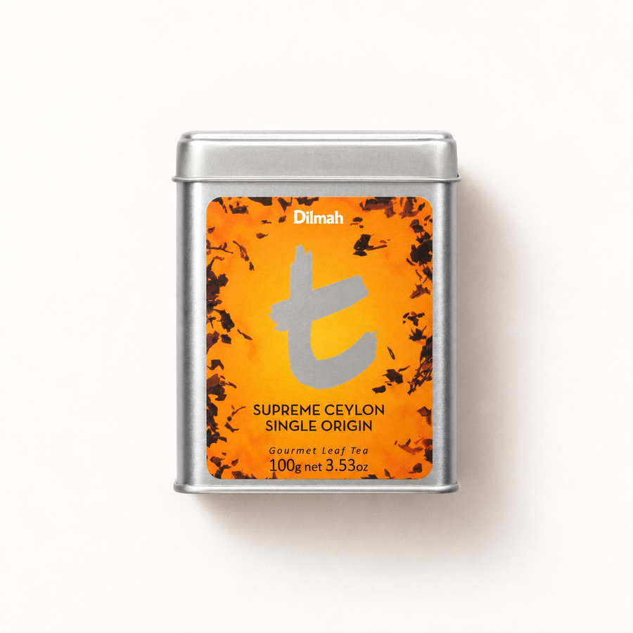t-Series Supreme Ceylon Single Origin Black Tea Tin Caddy-100g Loose Leaf